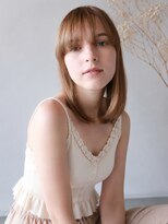 ザビー(THE B) 千葉美容院×本八幡×シースルーバングのナチュラルミディ