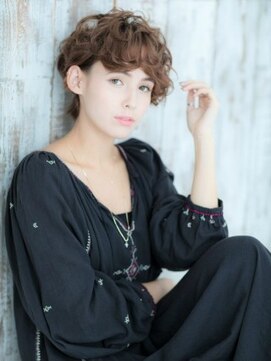 ルーチェ 綱島(Luce) モードヴェールウェーブミニマムボブ耳かけノットヘア