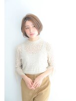 プリマ(PRIMA)&nbsp;ハイトーンスタイル☆ナチュラルボブで大人かわいいUP♪２