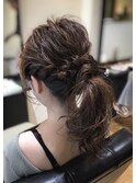 ポニーテール ヘアセット