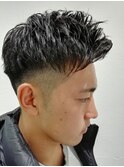 1mmからつなげる高めのウエイトの2ブロックスタイル
