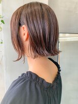 テトヘアー(teto hair)&nbsp;スリークボブ、外ハネボブ、耳掛け、アッシュブラウン