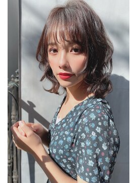 クーエフー(coo et fuu) フリンジウェーブのウルフ♪ココアブラウンカラー♪藤沢3