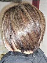 デザインヘアーピアジェ 八木店(DESIGN HAIR PIAGET) ☆白髪が分からないキララ艶々ハイライト入りカラー人気ミディー