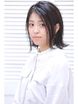 クオン(Hair Design Cuon) 《シンプル◎ダークマットカラー》リバースボブ
