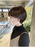 大人かわいい小顔丸みショート