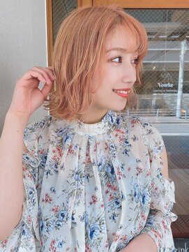 ルービック 枚方(Rubik's) 大人可愛い小顔くびれミディアム/オレンジベージュ