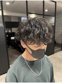 波巻きパーマ