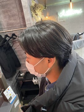 クルー(CREW) ワンカールパーマ×センターパート