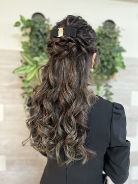 ロカット サロン(Roquat Salon) ロングハーフアップアレンジ【ヘアセット/立川/立川南/浴衣/袴】
