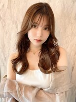 ルームバイシー 新宿(Loom. by Sea)&nbsp;シルキーベージュ/斜めバング/グレージュカラー/くびれヘア