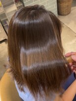 ロンド シャルム 吉祥寺(Lond charme)&nbsp;巻ける縮毛矯正 ミディアムヘア シルキーベージュ