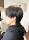 マッシュショートウルフ 外ハネショートボブ