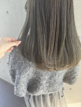 アチーブ ヘア デザイン(achieve hair design) オリーブベージュ大人可愛い透明感立体感×エアストレート
