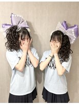 ヘアーメイクサロンアール(hair make salon R)&nbsp;盛り髪サイドポニーテール