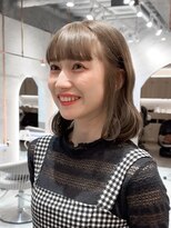 ロンド ブランシュ 錦糸町北口(Lond blanche) 前髪アンブレラカラーこなれミディイメチェンウェーブパーマ