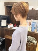 オレンジベージュ×ショート【横須賀中央 Really】