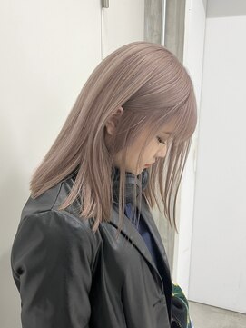 ミーム 原宿 表参道(meme) ☆ハイトーンブリーチミルクティーカラーホワイトベージュカラー