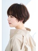 【40代髪型・50代髪型】大人かわいマッシュショート×グレージュ