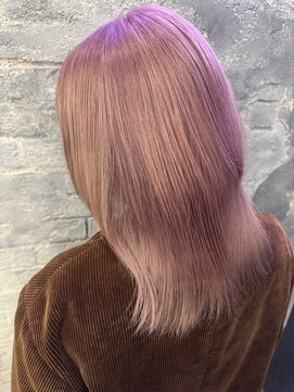 プライズ アイリス 池袋東口店(prize Iris) ピンクミルクティーカラーレイヤーカット韓国ヘア