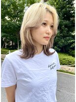ノラ ヘアーサロン(NORA HAIR SALON) ブロンドブラウンエンドカラーレイヤーカット
