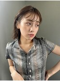 ゆるパーマボブ/シースルーボブ