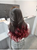 ワインレッド/グラデーション/ケアブリーチカラー☆suzu☆