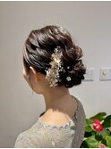 ふわふわお団子ヘア