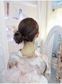 サイドアップ／お団子ヘア／浴衣ヘアアレンジ