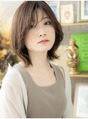 センターパートくせ毛風くびれショートボブA2浦和20代30代40代