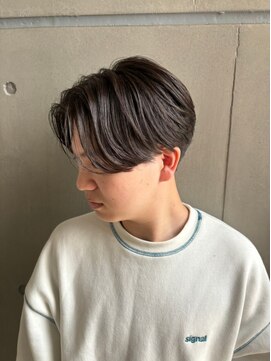 アンド グラフ(& Graph.) メンズカルマパーマ/アッシュブラック/メンズパーマ