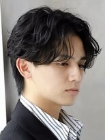 ルーシー 川越(LUCEY)&nbsp;センターパートフェザーパーマシャドウパーマメンズパーマ