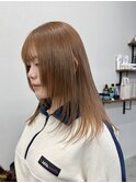  ボブ/レイヤー/ミルクティーベージュ/メンズ/20代