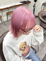 ニコ トウキョウ 渋谷(nico TOKYO)&nbsp;ミルクティーピンクダブルカラーピンクハイトーン韓国レイヤー