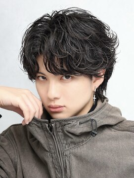 リップス 吉祥寺店 (LIPPS) シャドウフェザーショートパーマニュアンスセンターパート吉祥寺