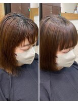 アップ(A+hair)&nbsp;【神戸・三宮】地毛風ストレートで叶う。柔らかく自然な前髪。
