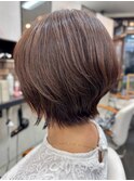 〇丸み外はねレイヤーボブ〇