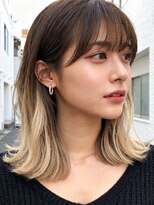 ラフ 原宿(L.a.a.g.f harajuku)&nbsp;ブロンドベージュ/インナーカラー/ハッシュウルフ