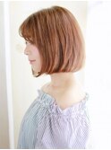 ツヤ感ワンカールボブスタイル