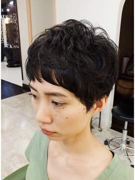 リンク ヘアアンドエステティック(Link Hair&Esthetic) ベリーショート×パーマ
