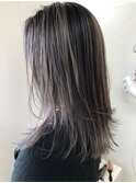 【NAiVE hair】ミディアムレイヤー×透け感アッシュ