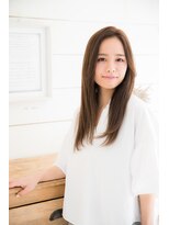 クロエバイラヴィズム 長岡旭岡店(CLOE) ストレートヘア×ココアブラウン