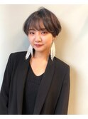 `AXIS Emika シースルーバングマッシュショート
