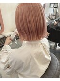【vicushair】ピーチベージュ