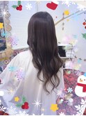 #ダークシルバー#プルエクステ#シール#編み込み#韓国風#ロング