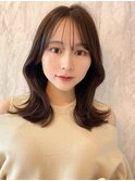 韓国風前髪×レイヤーカット【髪質改善/新宿/レイヤーカット】