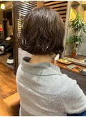伸ばしかけミニボブショート春パーマ【rili横浜】