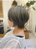 ウルフショートオリーブグレージュ