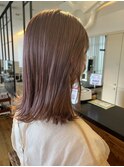 オレンジピンクベージュ