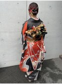 和装 前撮りお支度 大人可愛い お団子アレンジ♪
